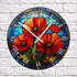 Poppy Suncatcher Effect Clock